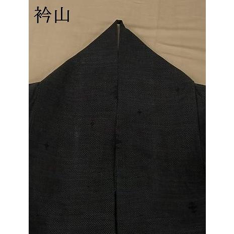 平和屋着物▽綿薩摩　単衣　菱文　木綿　逸品　AABG8807jh