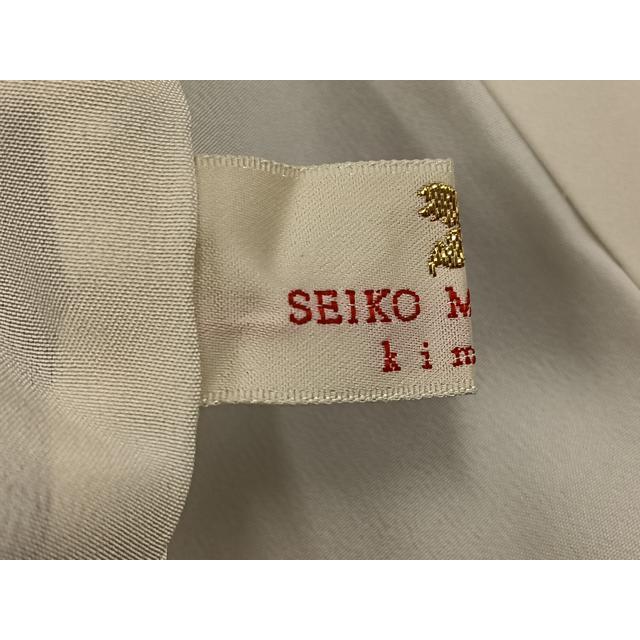 平和屋着物●松田聖子　SEIKOMATSUDA　小紋　花間道　黒地　正絹　逸品　AABG9048ph