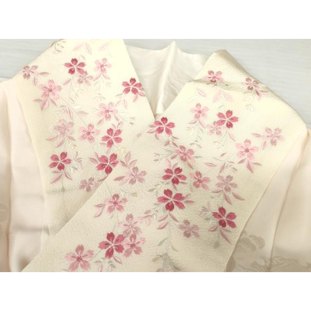 平和屋着物○豪華振袖・長襦袢(袷・半衿刺繍)セット 駒刺繍 雲取り流水