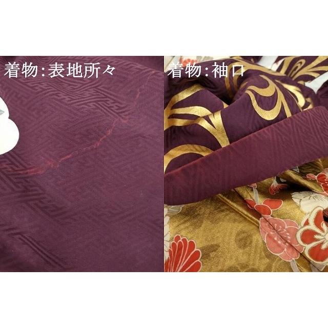 平和屋着物○豪華振袖・長襦袢(袷・半衿刺繍)セット 駒刺繍 雲取り流水