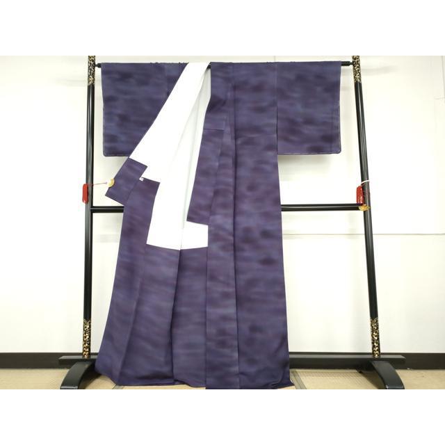 平和屋着物●上質な小紋　作家物　霞文　暈し染め　正絹　逸品　AABG9980cs