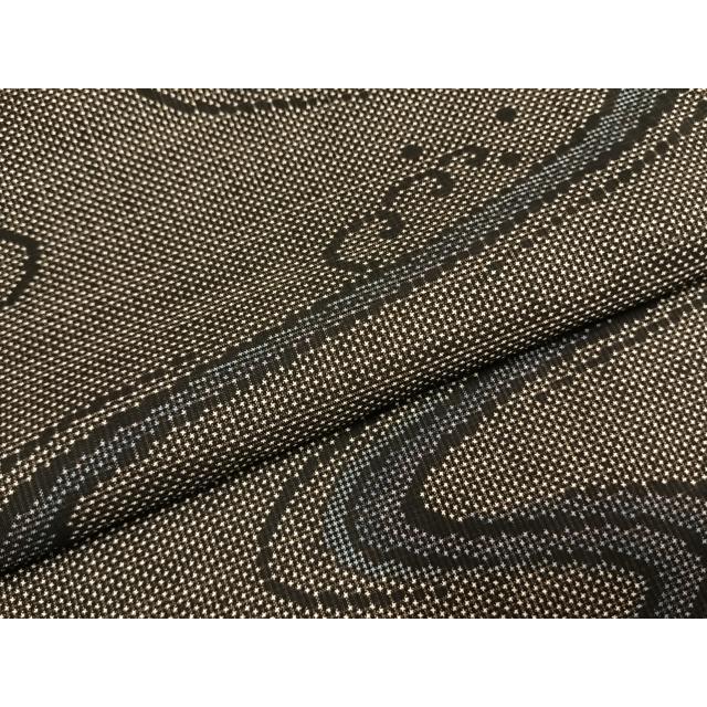 平和屋着物●本場大島紬　一元絣　流水文　正絹　逸品　未使用　AABH0850fy