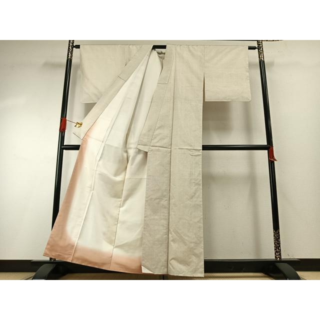平和屋着物●本場大島紬　白大島　一元絣　正絹　逸品　AABH0854fy