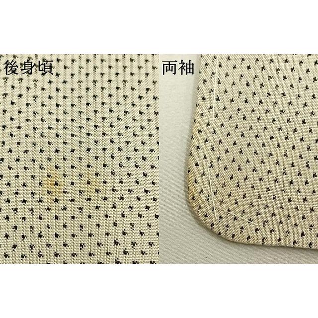 平和屋着物●本場大島紬　白大島　一元絣　正絹　逸品　AABH0854fy