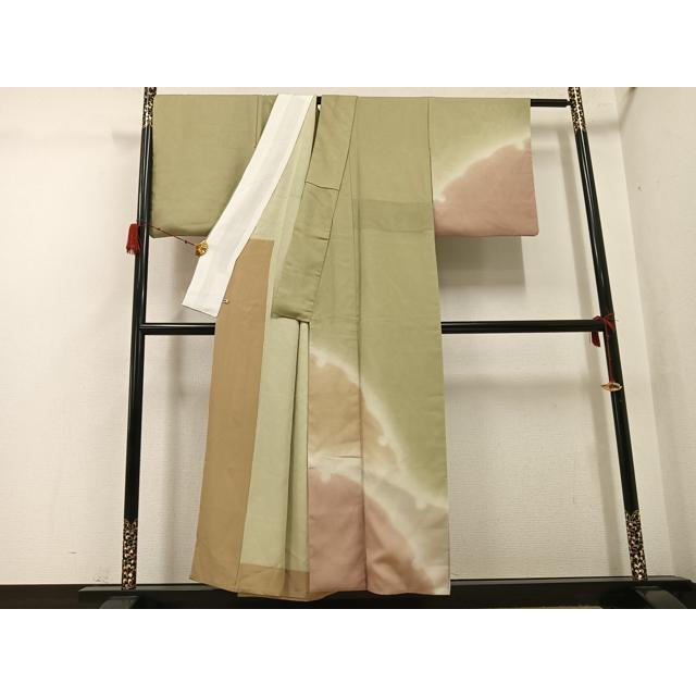 平和屋着物●訪問着　紗袷　雪輪　暈し染め　さが美扱い　正絹　逸品　AABH2076ph_1