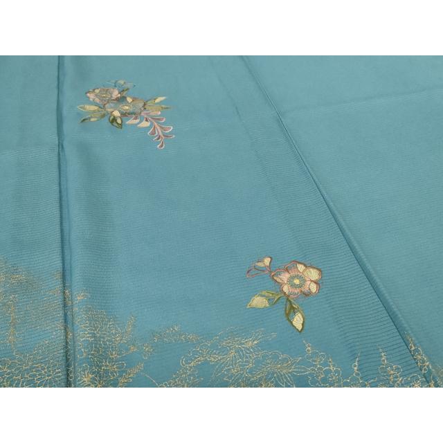 平和屋着物＊夏物　訪問着　絽　刺繍　辻が花　金彩　洗える着物　AABH2556jd_3