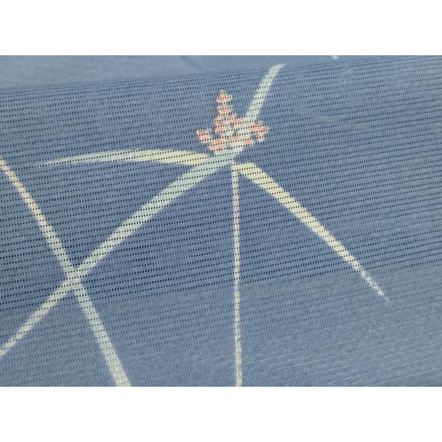 平和屋着物＊夏物　小紋　絽　草花文　洗える着物　AABH3183jd_5