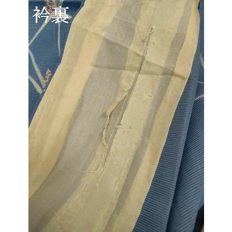 平和屋着物＊夏物　小紋　絽　草花文　洗える着物　AABH3183jd_7
