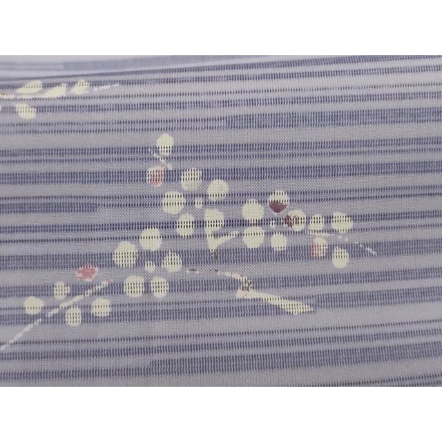 平和屋着物＊夏物　小紋　絽　草花文　洗える着物　AABH3186jd_5