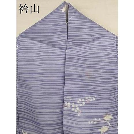 平和屋着物＊夏物　小紋　絽　草花文　洗える着物　AABH3186jd_7