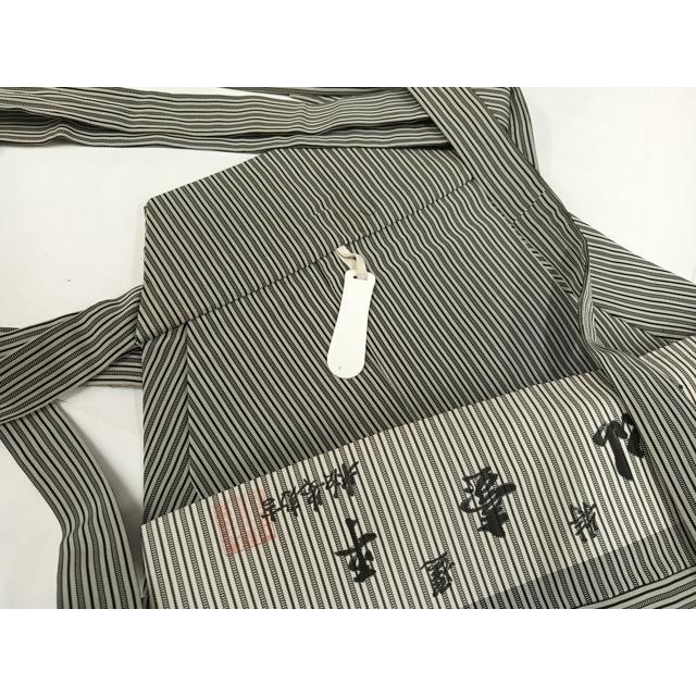 平和屋着物●男性　創業100年　毘龍織　安部吉　馬乗り袴　仙台平　縞　正絹　逸品　AABH3820ph 平和屋着物○男性 創業100年 毘龍織 安部吉 馬乗り袴 仙台平 縞 正絹