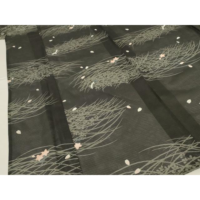 平和屋着物＊夏物　小紋　絽　芝桜　洗える着物　AABH3904jd