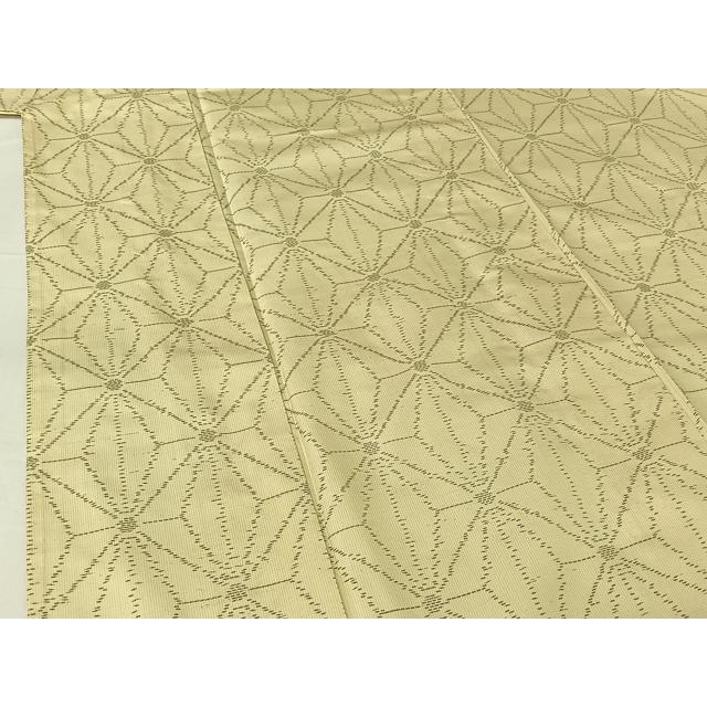 平和屋着物▽本場大島紬　単衣　麻の葉文様　正絹　逸品　AABH5615jh