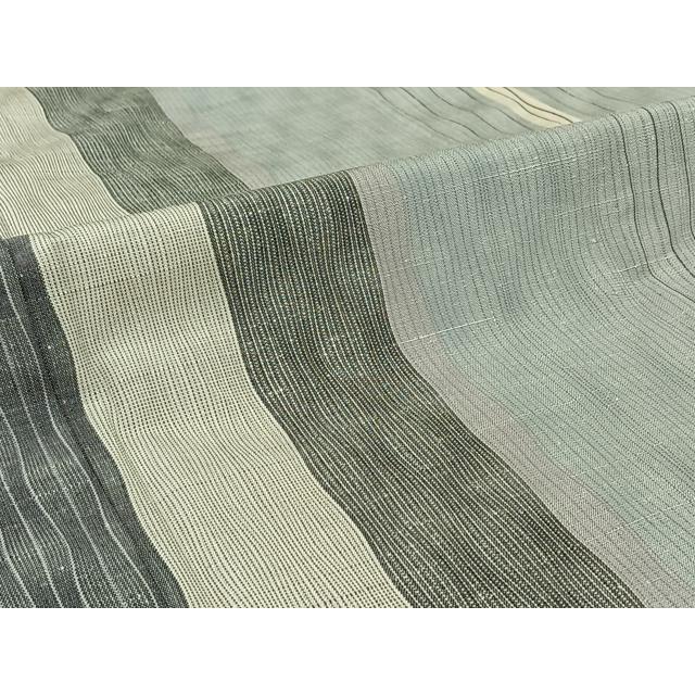 平和屋着物▽上質な紬　単衣　立涌文　正絹　逸品　AABH5738jh