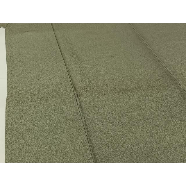 平和屋着物▽色無地　単衣　岩井茶色　鬼しぼ縮緬　洗える着物　AABH5739jh