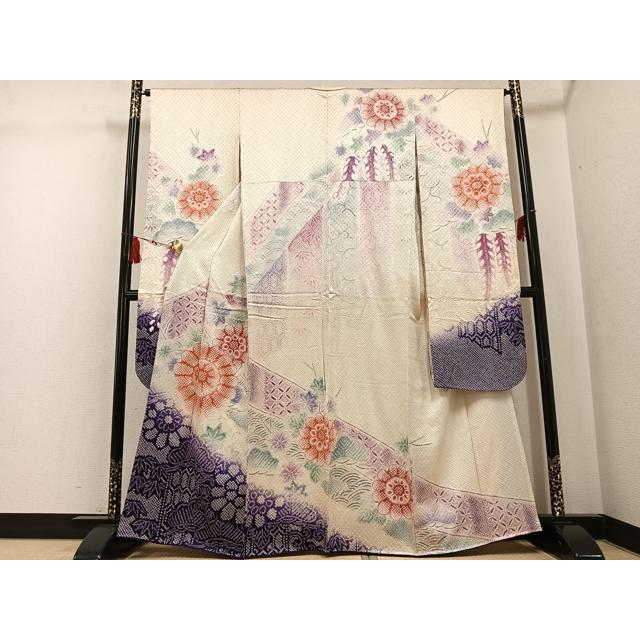 平和屋着物●豪華振袖　総絞り　花尽くし　正絹　逸品　AABH6849ph 平和屋着物○豪華振袖 総絞り 花尽くし 正絹 逸品 AABH6849ph : 平和屋