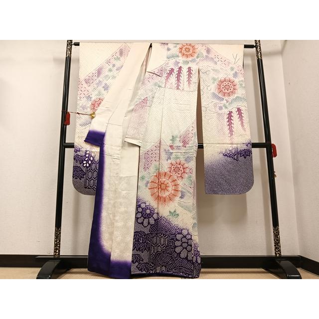平和屋着物●豪華振袖　総絞り　花尽くし　正絹　逸品　AABH6849ph 平和屋着物○豪華振袖 総絞り 花尽くし 正絹 逸品 AABH6849ph : 平和屋