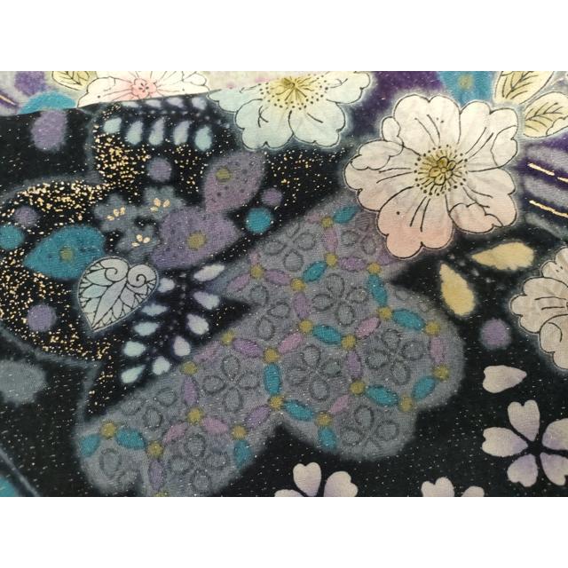 平和屋着物○巧芸師 福田秋吉 振袖 絞り 辻が花 暈し染め 金彩 金通し