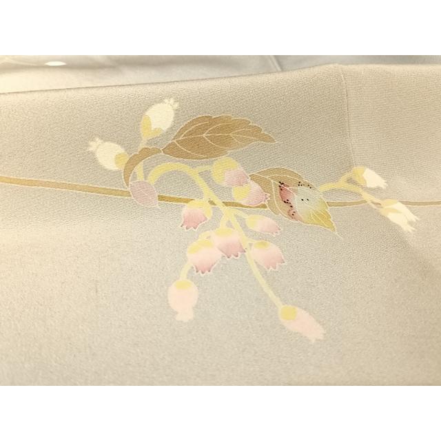 平和屋着物●京加賀友禅　百貫石峰　訪問着　草花文　暈し染め　正絹　逸品　AABH7152cs