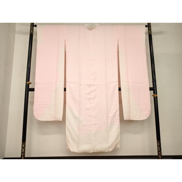 平和屋着物●振袖用長襦袢　袷　絞り　雲重ね文　紗綾形文　正絹　逸品　AABH8452ck
