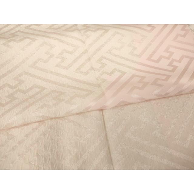 平和屋着物●振袖用長襦袢　袷　絞り　雲重ね文　紗綾形文　正絹　逸品　AABH8452ck