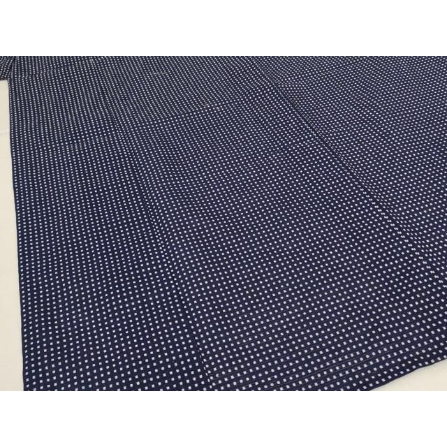 平和屋着物＊夏物　男性　小紋・浴衣兼用　綿絽　格子　綿　逸品　AABH9485jd_3