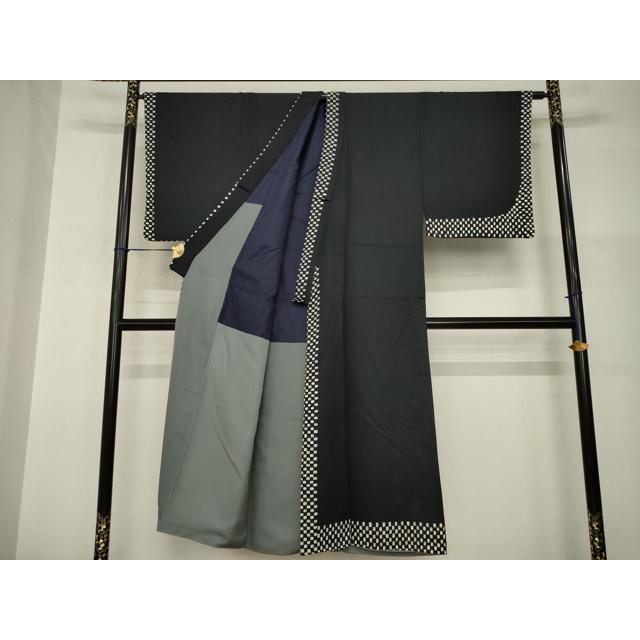 平和屋着物●男性　訪問着　市松文　正絹　逸品　AABI0772ck 平和屋着物○男性 訪問着 市松文 正絹 逸品 AABI0772ck : 平和屋ヤフー