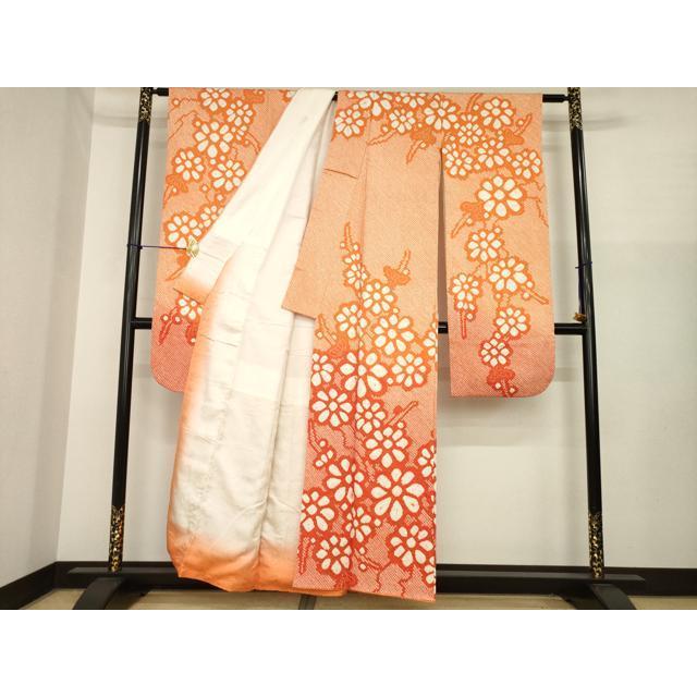 平和屋着物○豪華振袖 総絞り 枝花文 正絹 逸品 AABI8239ck : 平和屋
