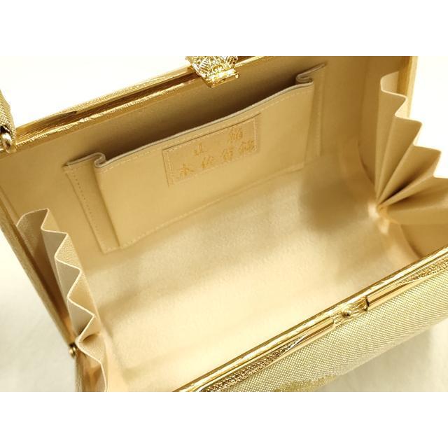 平和屋着物▽和装小物 和装バッグ 本佐賀錦 ハンドバッグ 道長花文