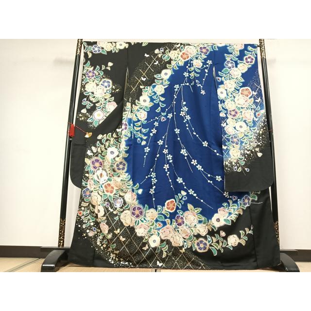平和屋着物○豪華振袖 辻が花 暈し染め 金銀彩 正絹 逸品 AABK1630fy