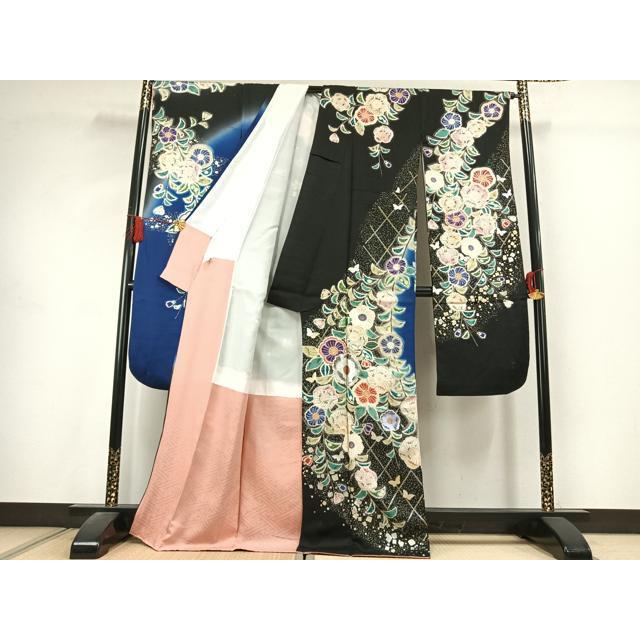 平和屋着物○豪華振袖 辻が花 暈し染め 金銀彩 正絹 逸品 AABK1630fy