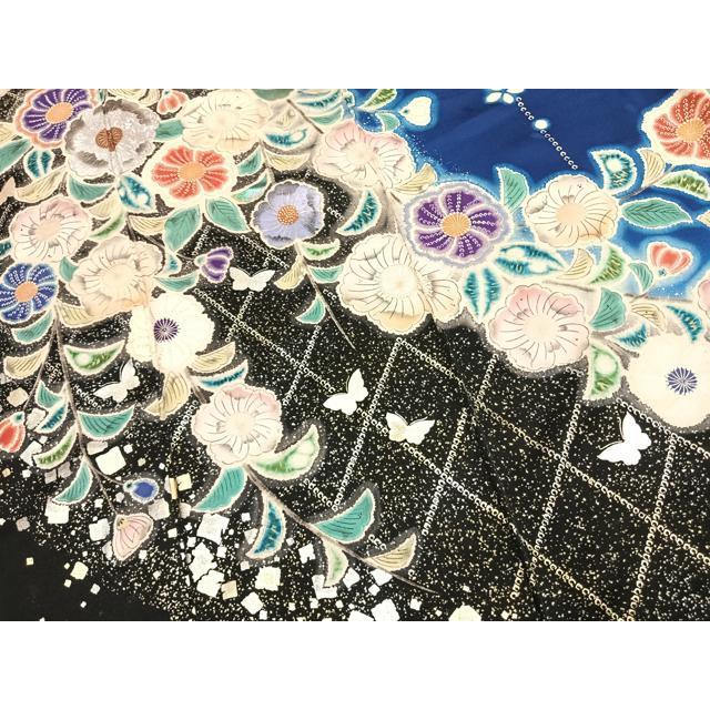 平和屋着物○豪華振袖 辻が花 暈し染め 金銀彩 正絹 逸品 AABK1630fy