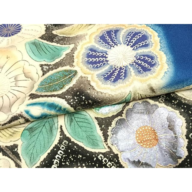 平和屋着物○豪華振袖 辻が花 暈し染め 金銀彩 正絹 逸品 AABK1630fy