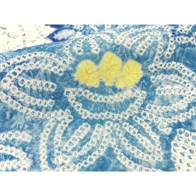 平和屋着物○夏物 浴衣 有松鳴海絞り 花唐草文 綿 逸品 BAAU3422hj  