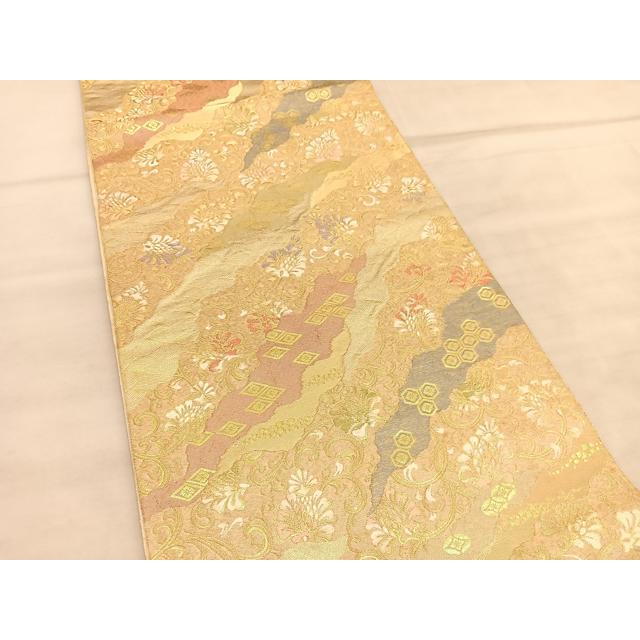平和屋着物◎西陣 服部織物謹製 六通柄袋帯 唐織 道長更紗花唐草文 
