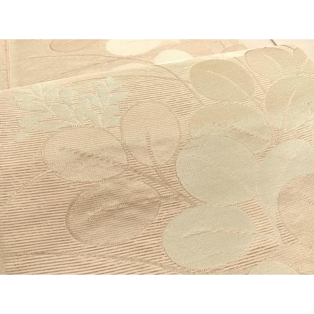 平和屋着物＊夏物 西陣 姫野織物謹製 六通柄袋帯 萩 金銀糸 証紙付き