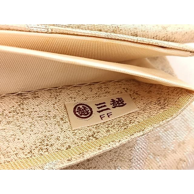 平和屋着物◎六通柄袋帯 菱つなぎ文 金銀糸 引箔 三越扱い 正絹 逸品