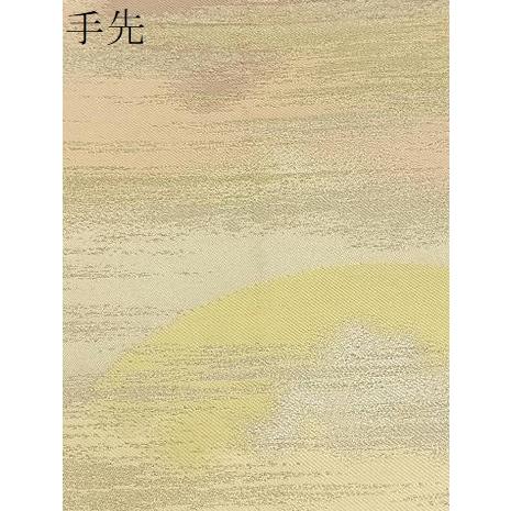 平和屋着物○西陣 川島織物 六通柄 本袋帯 遠山文 金銀糸 正絹 逸品 