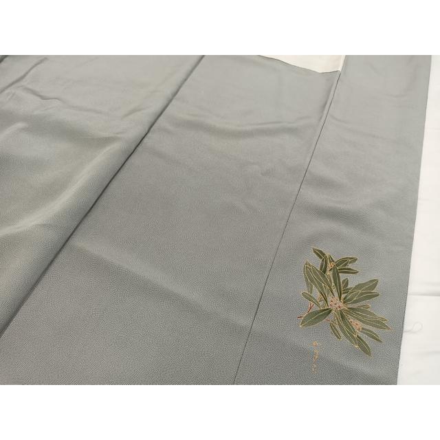 平和屋着物○男性 伝統工芸師 服部光擴 江戸小紋 鮫小紋柄 正絹 逸品