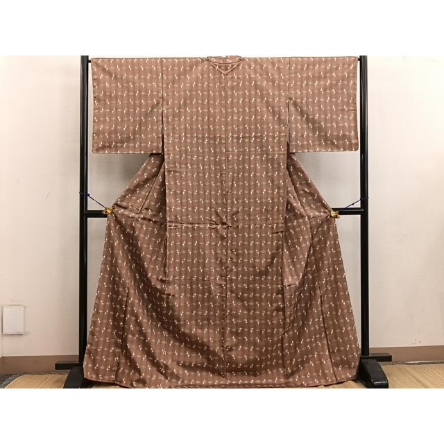 平和屋着物○上質な紬 本場琉球絣 大城工房 正絹 逸品 未使用 