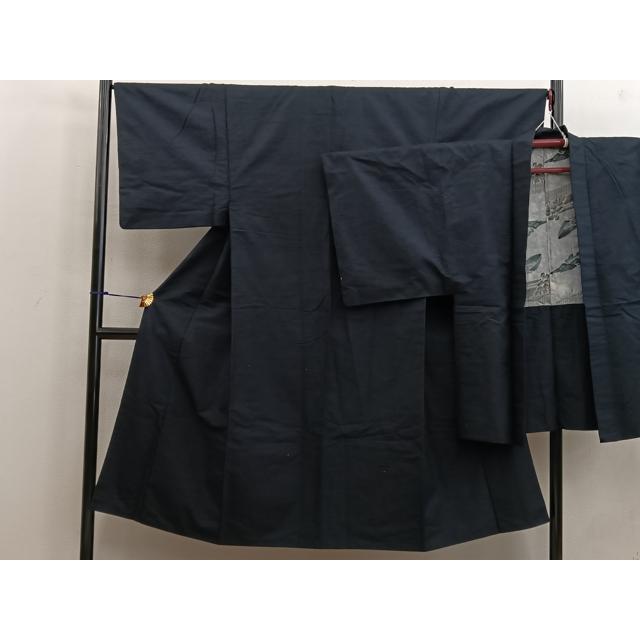 平和屋着物●男性　紬　アンサンブル　蝋色　正絹　逸品　BAAW3658mz 平和屋着物○男性 紬 アンサンブル 蝋色 正絹 逸品 BAAW3658mz