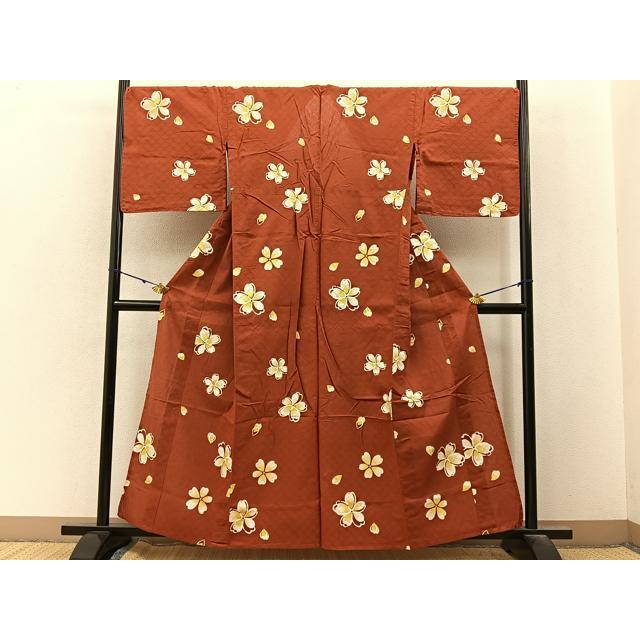 平和屋着物∴夏物 ファッションデザイナー コシノジュンコ 浴衣 舞桜文