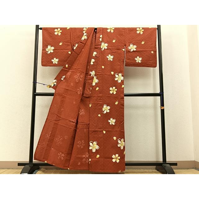 平和屋着物∴夏物 ファッションデザイナー コシノジュンコ 浴衣 舞桜文