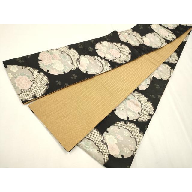 平和屋着物○半幅帯 雪輪花文 CAAR1358hy : 平和屋ヤフーショッピング