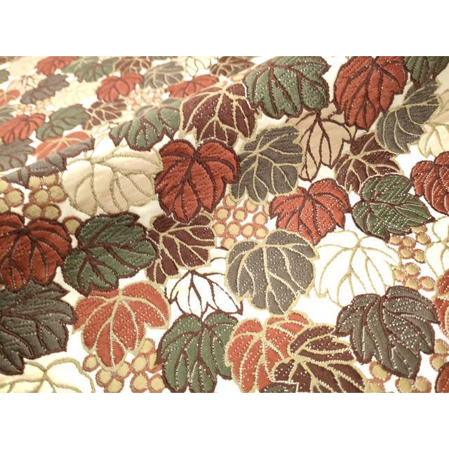 平和屋着物●青々庵　六通柄袋帯　唐織　葡萄　金糸　正絹　逸品　CAAR7756hy 平和屋着物○青々庵 六通柄袋帯 唐織 葡萄 金糸 正絹 逸品 CAAR7756hy