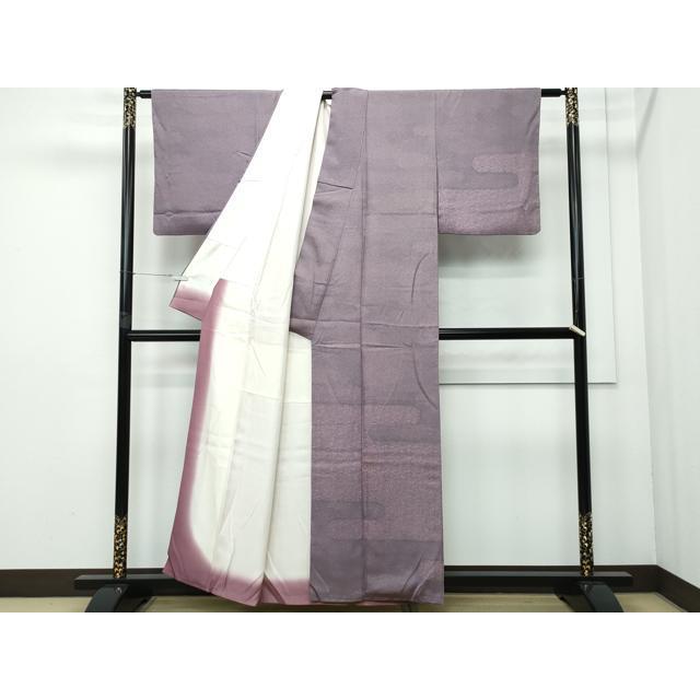 平和屋着物●重要無形文化財　人間国宝　中村勇二郎　江戸小紋　古代菊　正絹　逸品　AABF0531fy 平和屋着物○重要無形文化財 人間国宝 中村勇二郎 訪問着 江戸小紋