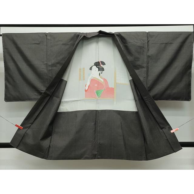 平和屋着物○男性 男柄の最高峰 西郷柄 西郷絣 本場大島紬