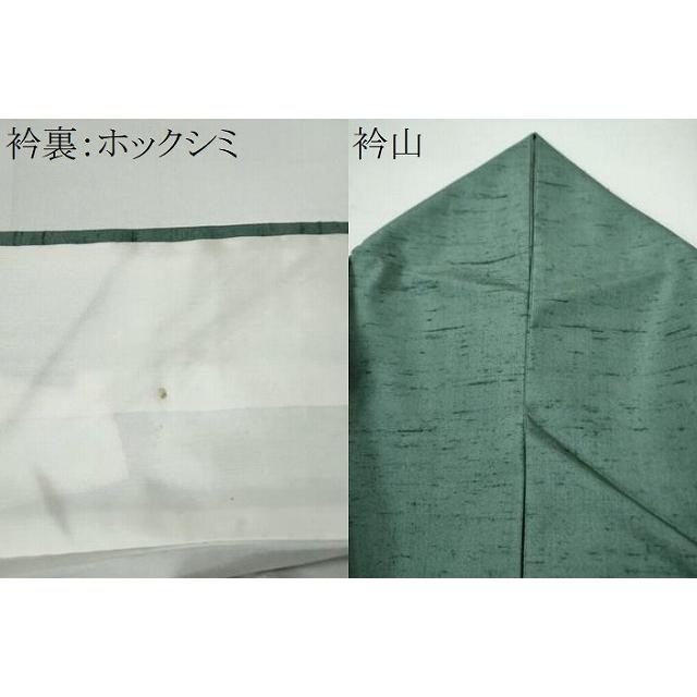 平和屋着物●白山紬　本加賀友禅　岡本幸治　色無地　薄青色　正絹　逸品　CAAS6868yc 平和屋着物○白山紬 本加賀友禅 岡本幸治 色無地 薄青色 正絹