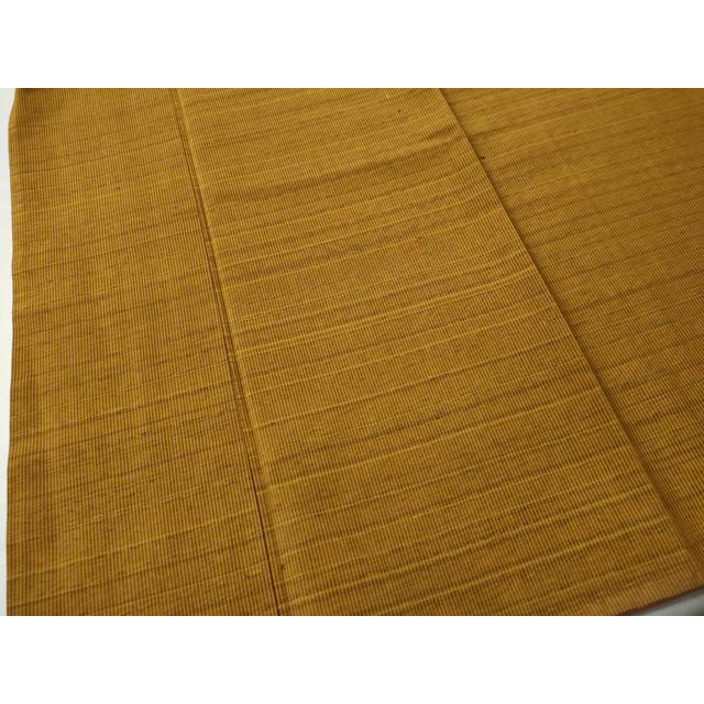 平和屋着物●本場黄八丈　平織　格子柄　正絹　逸品　CAAS6930yc 平和屋着物○本場黄八丈 平織 格子柄 正絹 逸品 CAAS6930yc : 平和屋