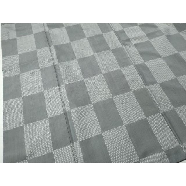 平和屋着物○本場大島紬 9マルキ 市松文様 正絹 逸品 CAAS7068yc 9
